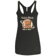 T-Shirts Vintage Black / X-Small Take it Easy Women's Triblend Racerback Tank