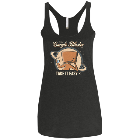 T-Shirts Vintage Black / X-Small Take it Easy Women's Triblend Racerback Tank