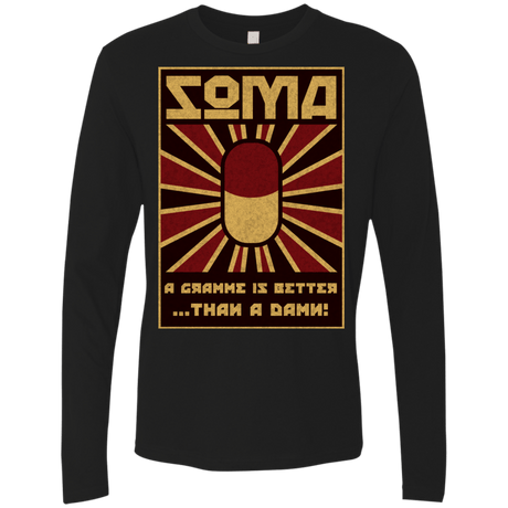 T-Shirts Black / Small Take Soma Men's Premium Long Sleeve