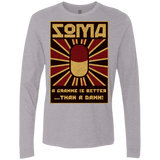 T-Shirts Heather Grey / Small Take Soma Men's Premium Long Sleeve