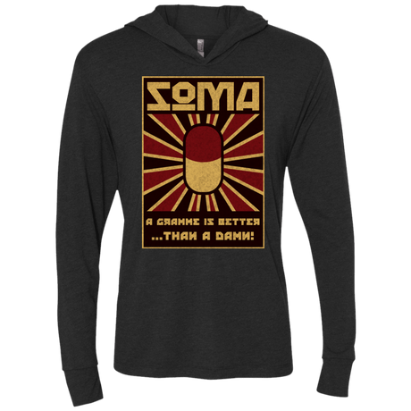 T-Shirts Vintage Black / X-Small Take Soma Triblend Long Sleeve Hoodie Tee