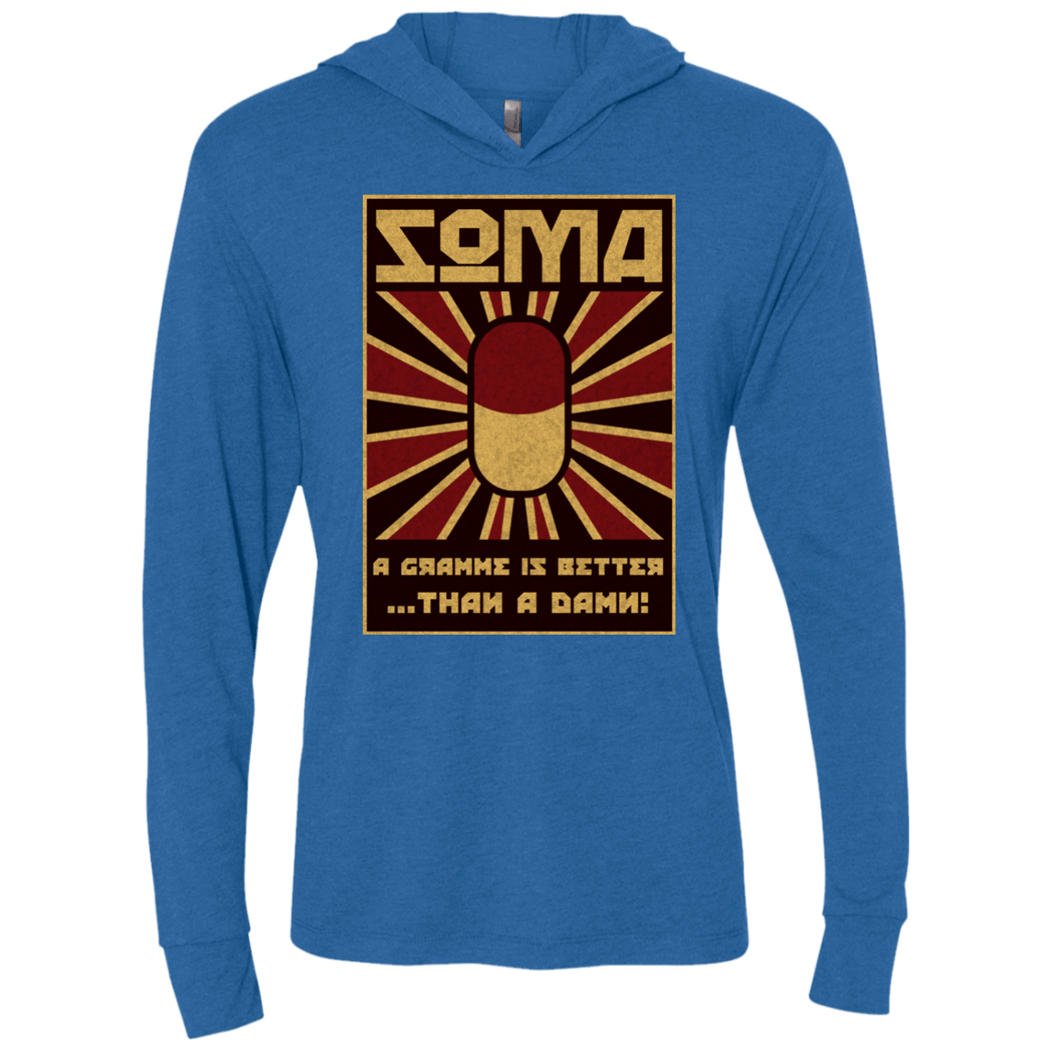Take Soma Triblend Long Sleeve Hoodie Tee