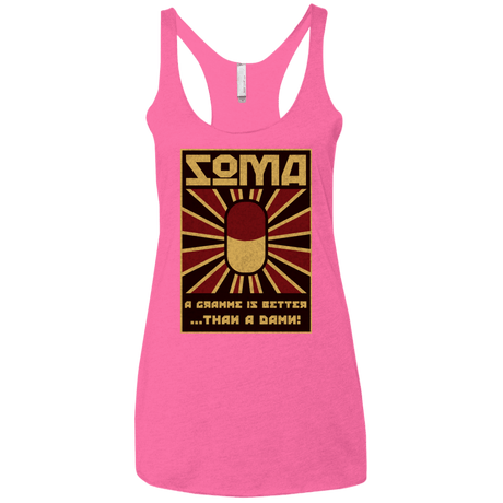 T-Shirts Vintage Pink / X-Small Take Soma Women's Triblend Racerback Tank