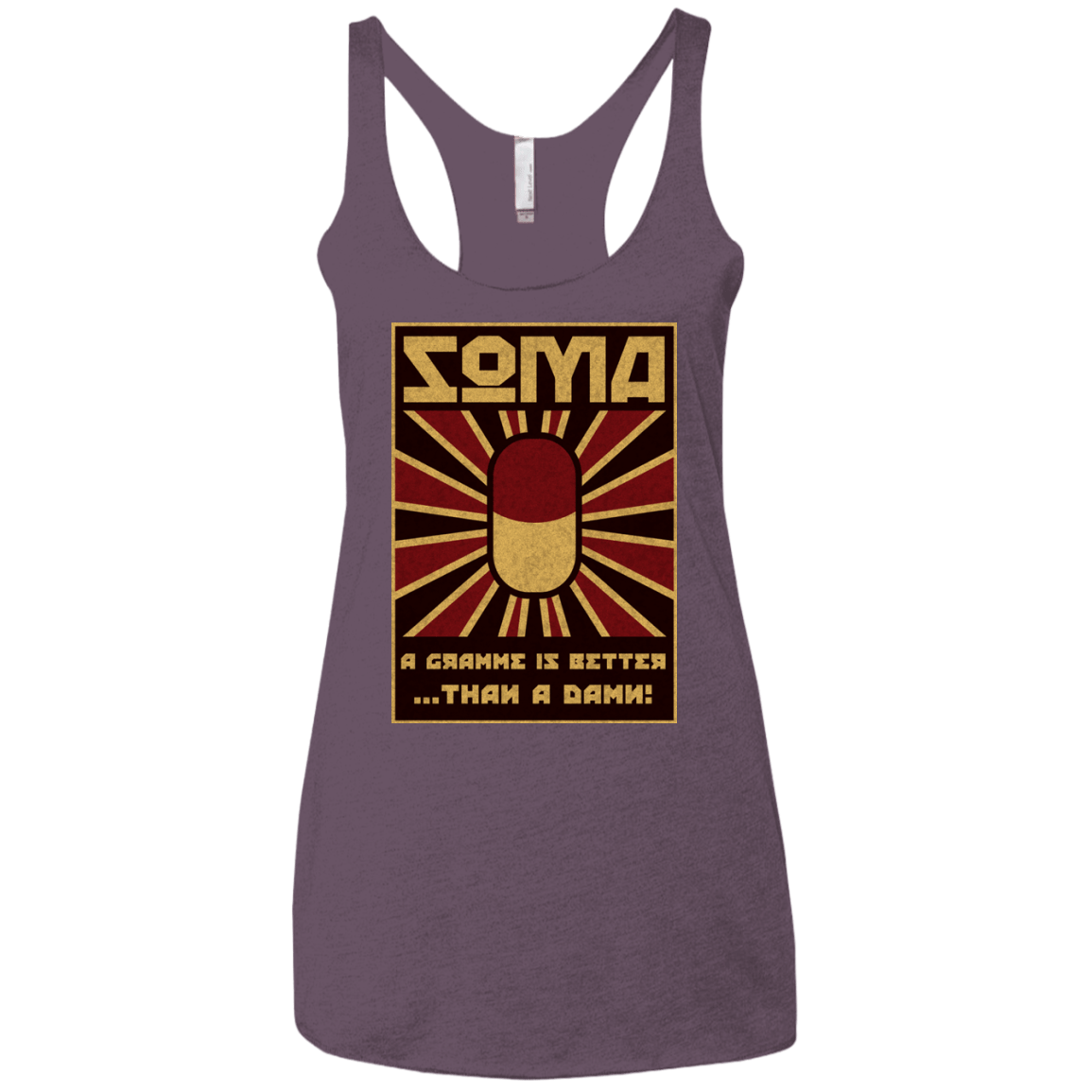 T-Shirts Vintage Purple / X-Small Take Soma Women's Triblend Racerback Tank