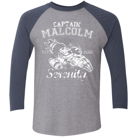 T-Shirts Premium Heather/ Vintage Navy / X-Small Take to the Sky Men's Triblend 3/4 Sleeve