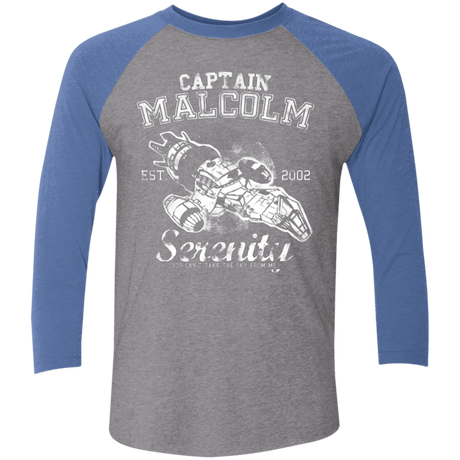 T-Shirts Premium Heather/ Vintage Royal / X-Small Take to the Sky Men's Triblend 3/4 Sleeve