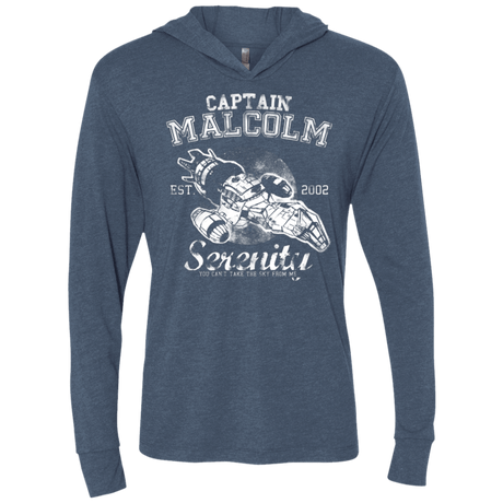 T-Shirts Indigo / X-Small Take to the Sky Triblend Long Sleeve Hoodie Tee