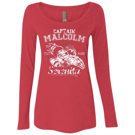 T-Shirts Vintage Red / Small Take to the Sky Women's Triblend Long Sleeve Shirt