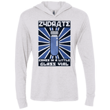 T-Shirts Heather White / X-Small Take Zydrate Triblend Long Sleeve Hoodie Tee