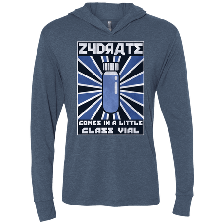 T-Shirts Indigo / X-Small Take Zydrate Triblend Long Sleeve Hoodie Tee