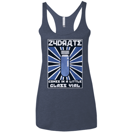 T-Shirts Vintage Navy / X-Small Take Zydrate Women's Triblend Racerback Tank