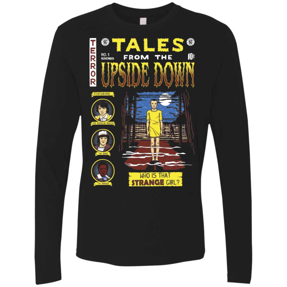 T-Shirts Black / S Tales from the Upside Down Men's Premium Long Sleeve
