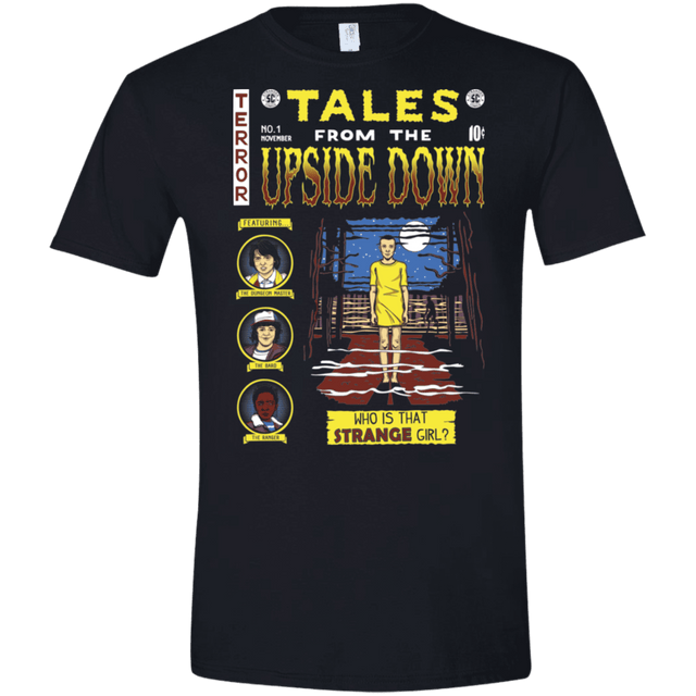 T-Shirts Black / X-Small Tales from the Upside Down Men's Semi-Fitted Softstyle