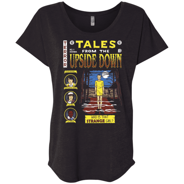 T-Shirts Vintage Black / X-Small Tales from the Upside Down Triblend Dolman Sleeve