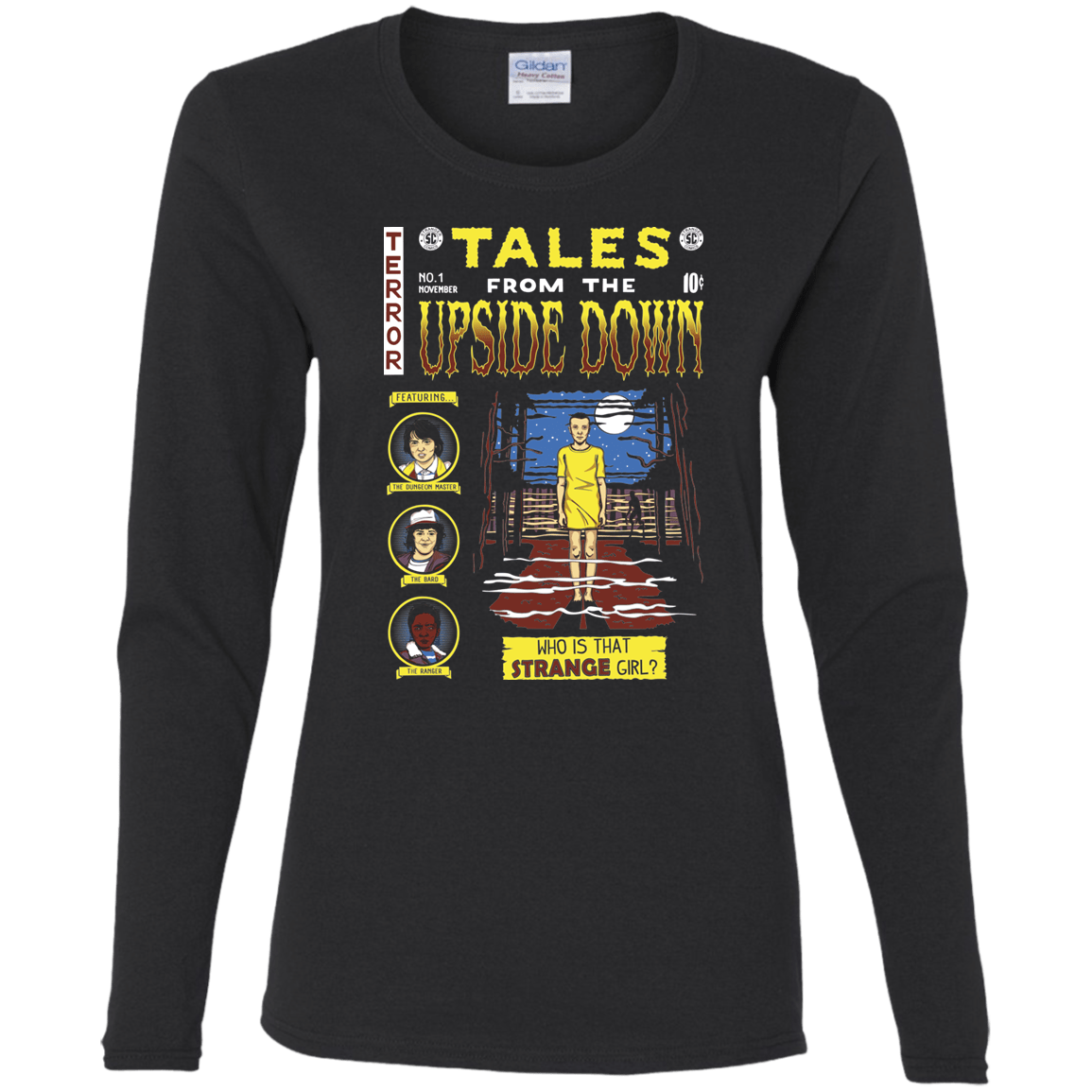 T-Shirts Black / S Tales from the Upside Down Women's Long Sleeve T-Shirt
