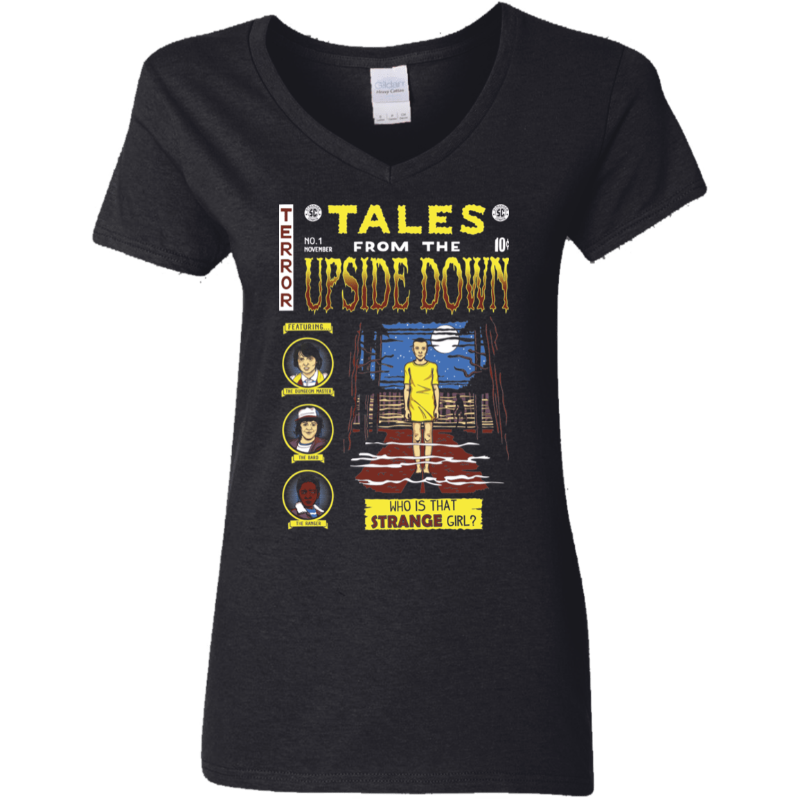 T-Shirts Black / S Tales from the Upside Down Women's V-Neck T-Shirt