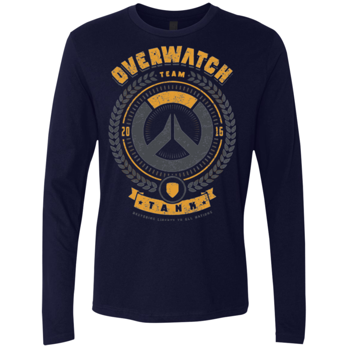 T-Shirts Midnight Navy / Small Tank Team Men's Premium Long Sleeve