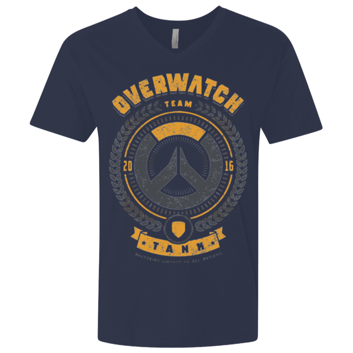 T-Shirts Midnight Navy / X-Small Tank Team Men's Premium V-Neck