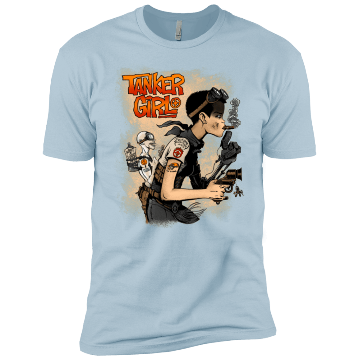 T-Shirts Light Blue / YXS Tanker Girl Boys Premium T-Shirt
