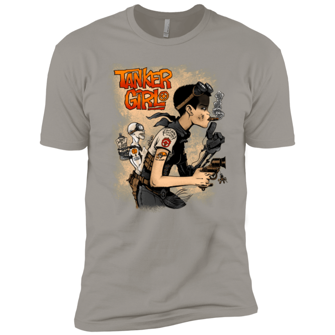 T-Shirts Light Grey / YXS Tanker Girl Boys Premium T-Shirt