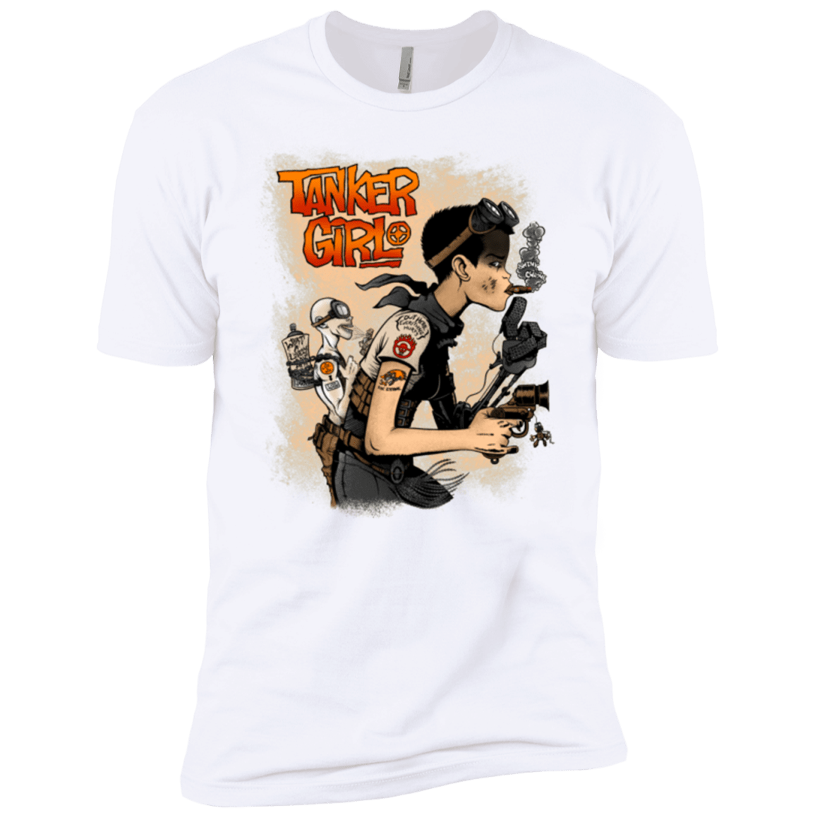 T-Shirts White / YXS Tanker Girl Boys Premium T-Shirt