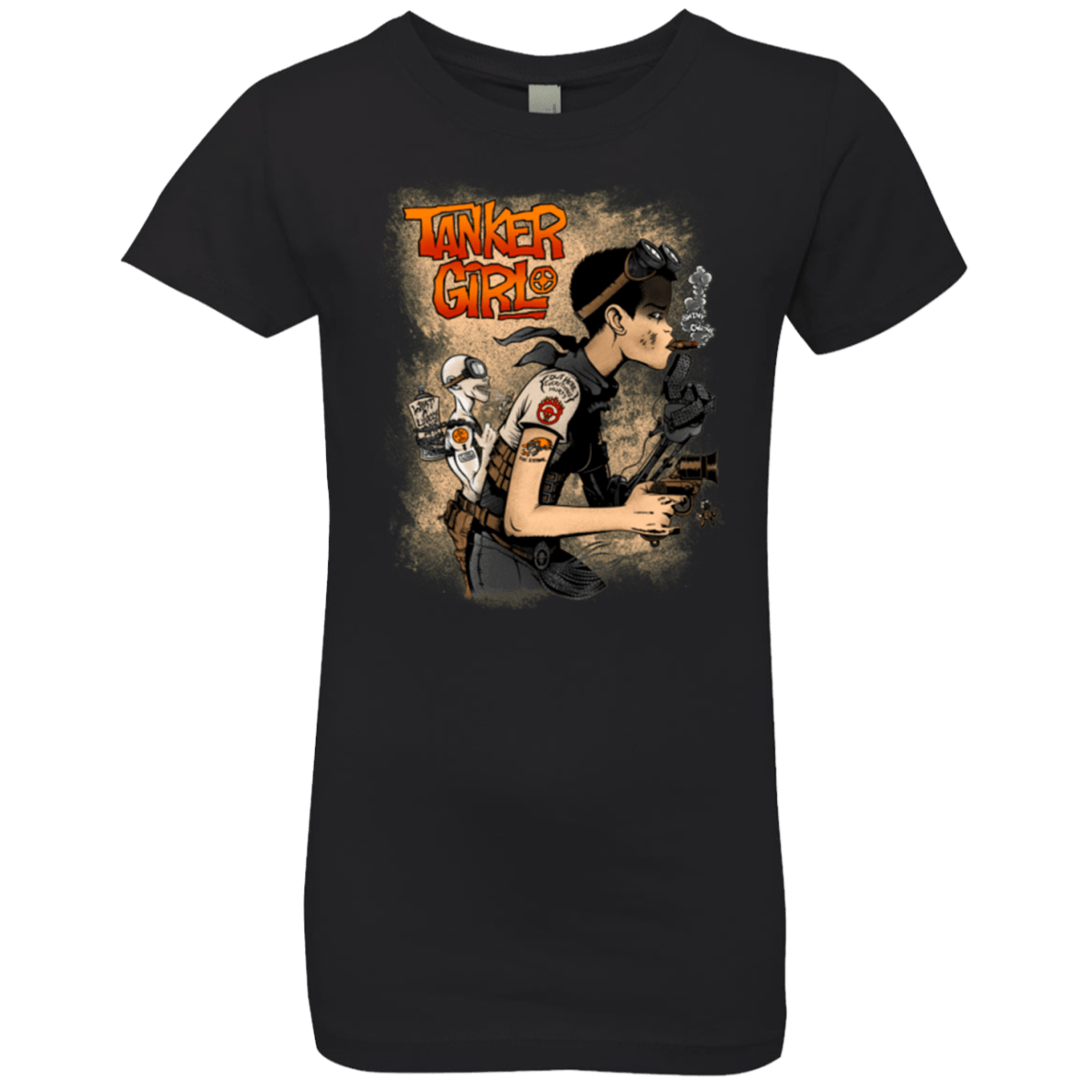 T-Shirts Black / YXS Tanker Girl Girls Premium T-Shirt