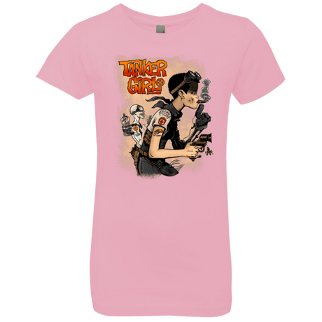 T-Shirts Light Pink / YXS Tanker Girl Girls Premium T-Shirt