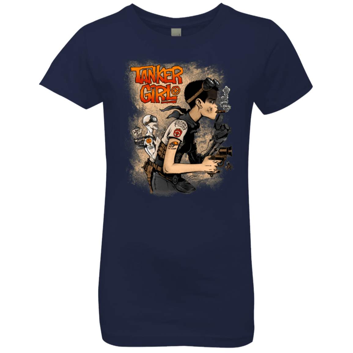 T-Shirts Midnight Navy / YXS Tanker Girl Girls Premium T-Shirt