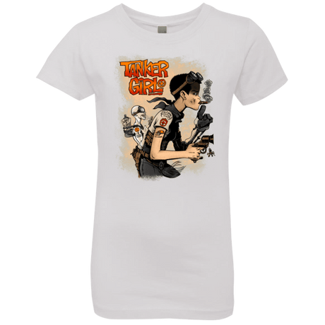 T-Shirts White / YXS Tanker Girl Girls Premium T-Shirt