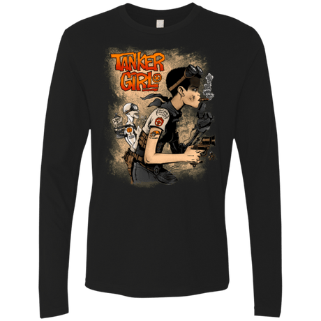 T-Shirts Black / Small Tanker Girl Men's Premium Long Sleeve