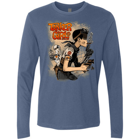 T-Shirts Indigo / Small Tanker Girl Men's Premium Long Sleeve