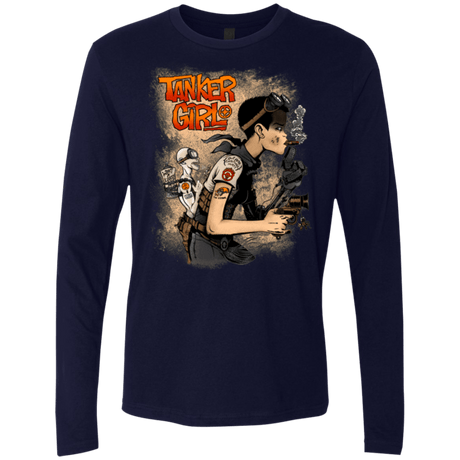 T-Shirts Midnight Navy / Small Tanker Girl Men's Premium Long Sleeve