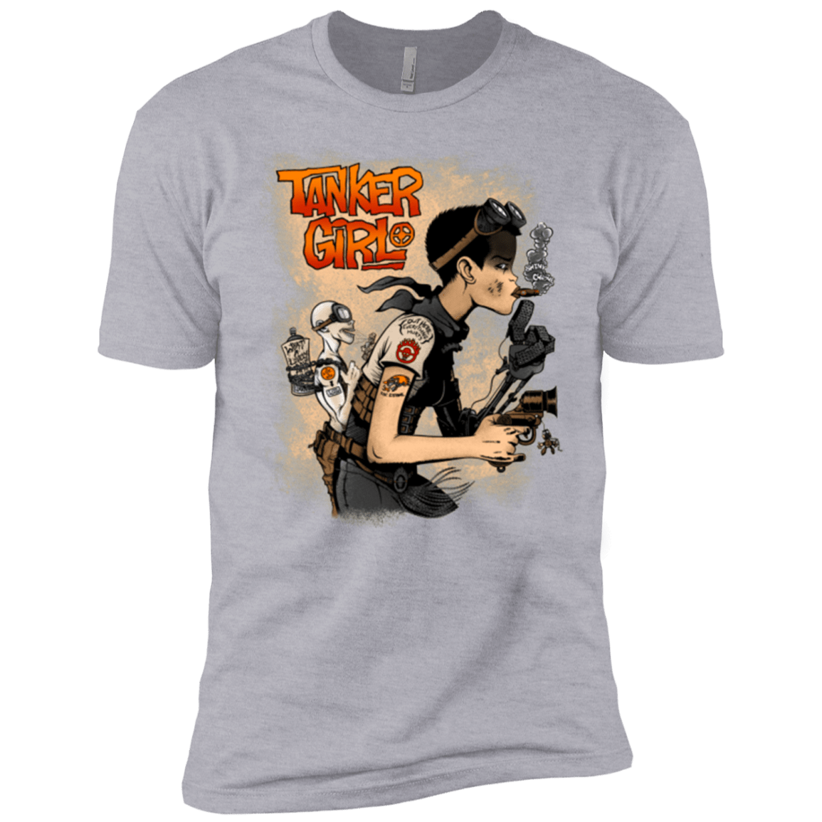 T-Shirts Heather Grey / X-Small Tanker Girl Men's Premium T-Shirt
