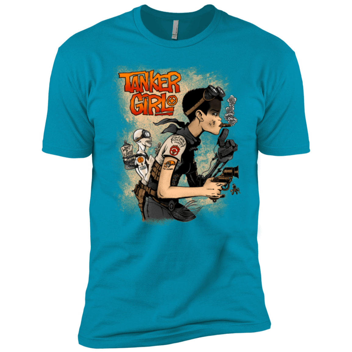 T-Shirts Turquoise / X-Small Tanker Girl Men's Premium T-Shirt