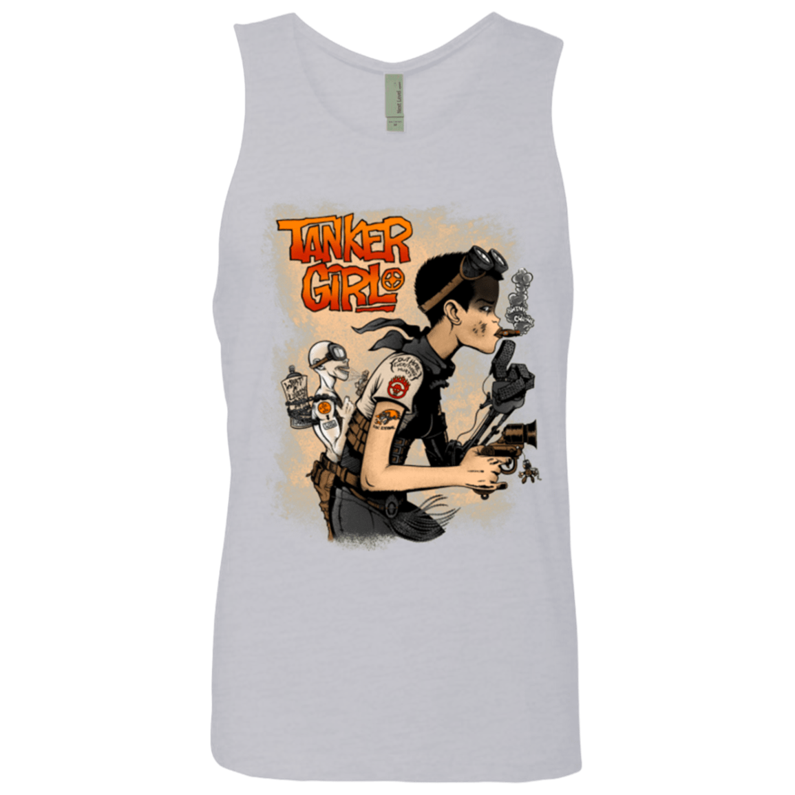 T-Shirts Heather Grey / Small Tanker Girl Men's Premium Tank Top