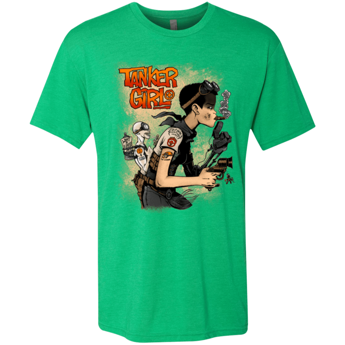 T-Shirts Envy / Small Tanker Girl Men's Triblend T-Shirt