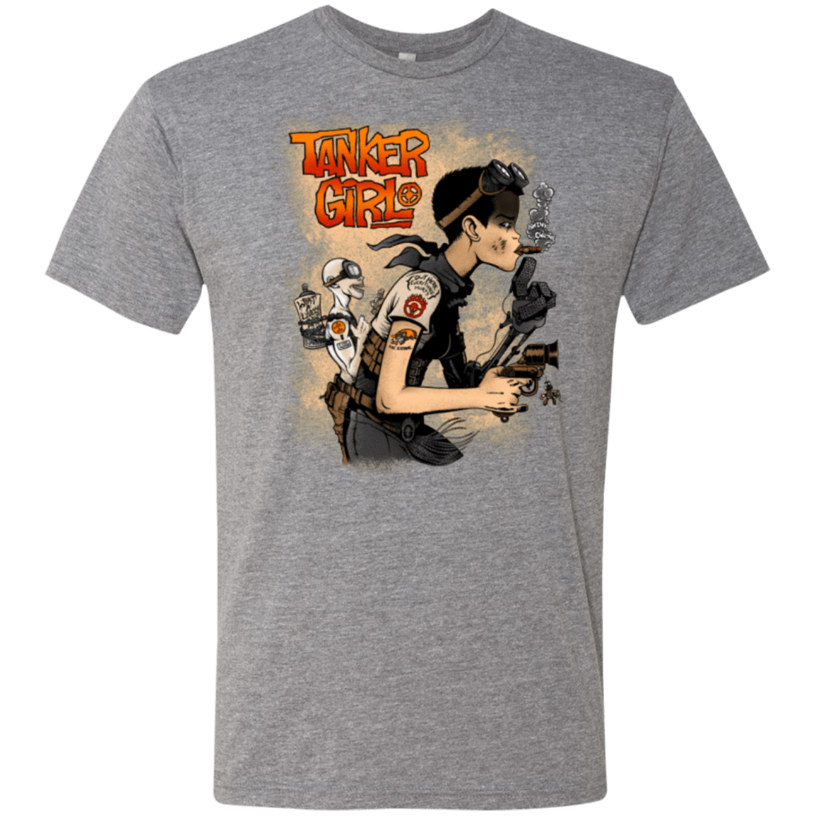 T-Shirts Premium Heather / Small Tanker Girl Men's Triblend T-Shirt