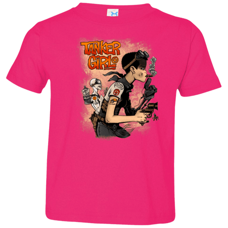 T-Shirts Hot Pink / 2T Tanker Girl Toddler Premium T-Shirt