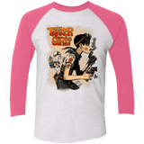 T-Shirts Heather White/Vintage Pink / X-Small Tanker Girl Triblend 3/4 Sleeve