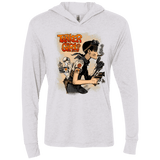 T-Shirts Heather White / X-Small Tanker Girl Triblend Long Sleeve Hoodie Tee