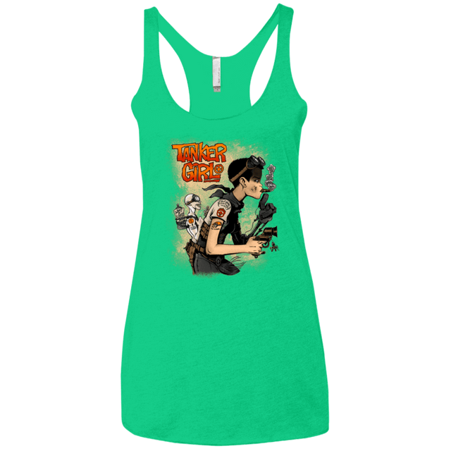 T-Shirts Envy / X-Small Tanker Girl Women's Triblend Racerback Tank