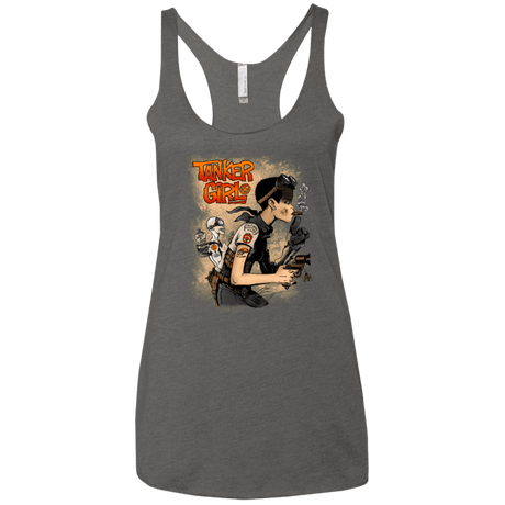 T-Shirts Premium Heather / X-Small Tanker Girl Women's Triblend Racerback Tank
