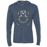 T-Shirts Indigo / X-Small Tapestry of doom Triblend Long Sleeve Hoodie Tee