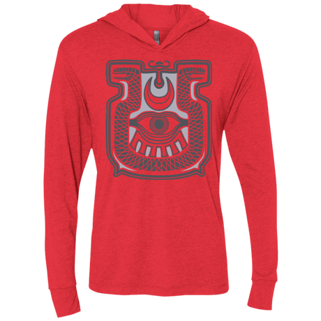 T-Shirts Vintage Red / X-Small Tapestry of doom Triblend Long Sleeve Hoodie Tee