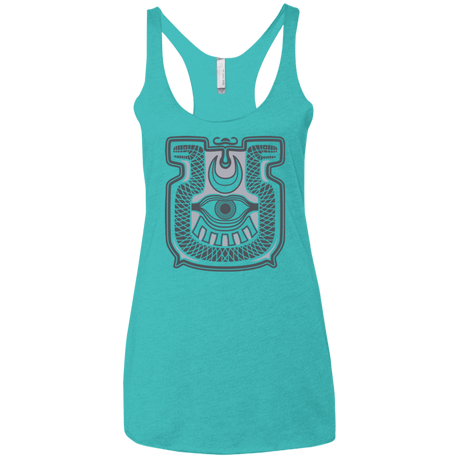 T-Shirts Tahiti Blue / X-Small Tapestry of doom Women's Triblend Racerback Tank