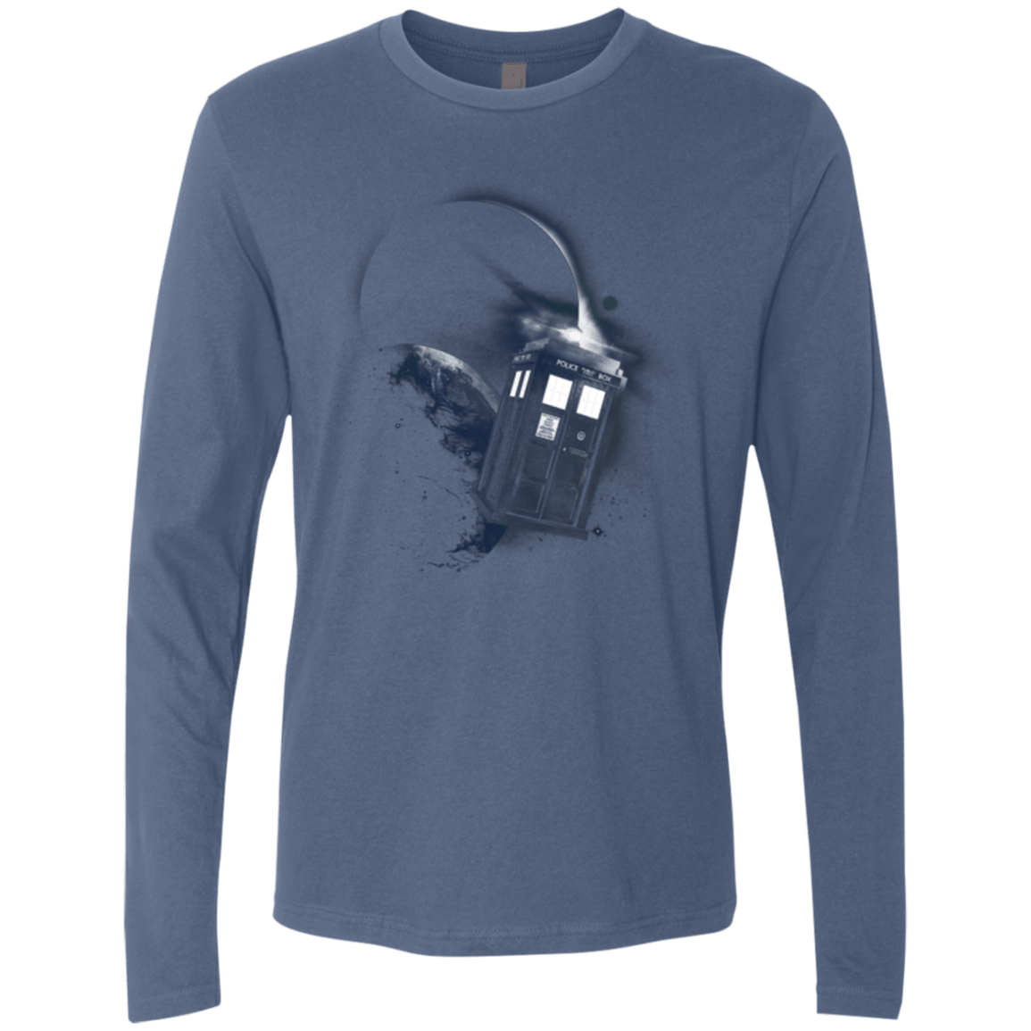 T-Shirts Indigo / Small TARDIS 2 Men's Premium Long Sleeve