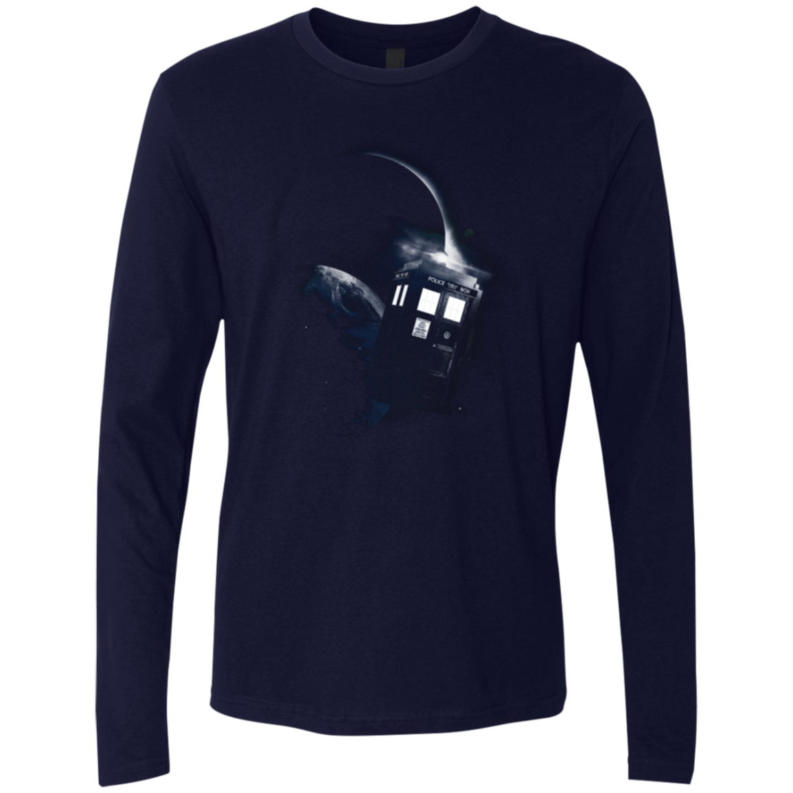 T-Shirts Midnight Navy / Small TARDIS 2 Men's Premium Long Sleeve