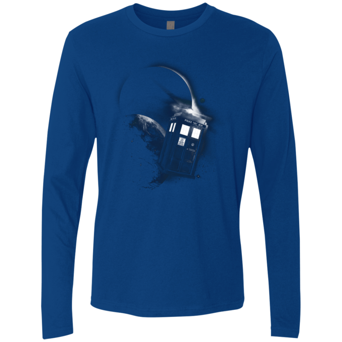 T-Shirts Royal / Small TARDIS 2 Men's Premium Long Sleeve