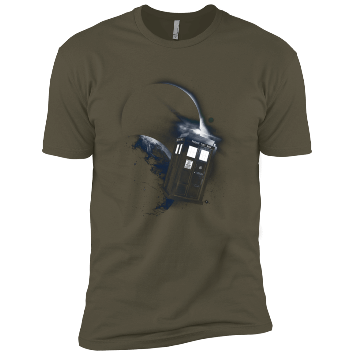 T-Shirts Military Green / X-Small TARDIS 2 Men's Premium T-Shirt