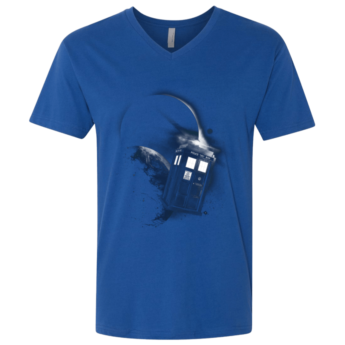 T-Shirts Royal / X-Small TARDIS 2 Men's Premium V-Neck